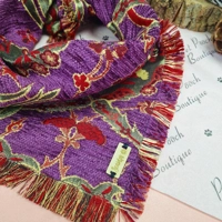 Frayed Empress Purple & Gold Bandana - Scamps