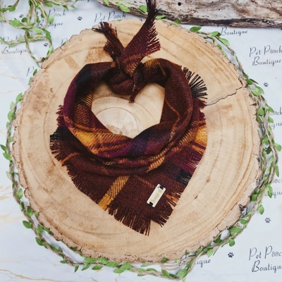 Frayed Bramble Plaid Bandana - Scamps