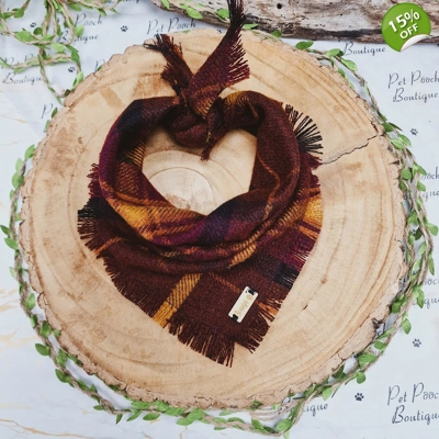 Frayed Bramble Plaid Bandana - Scamps