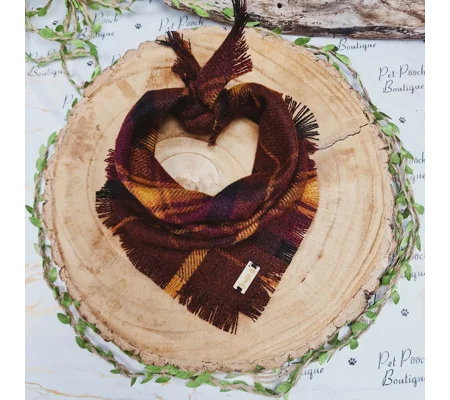 Frayed Bramble Plaid Bandana - Scamps