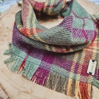 Frayed Sage Thistle Plaid Bandana - Scamps