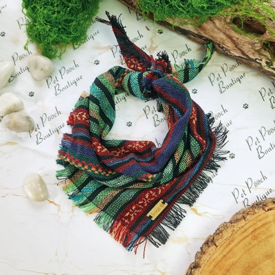Frayed Soul Striped Dog Bandana - Scamps