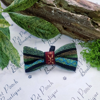 Soul Striped Dog Bow Tie