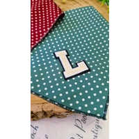 Antique Green PERSONALISED Polka Dot Dog Bandana