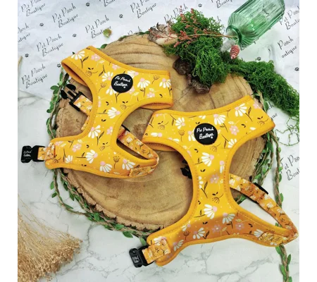 Sunshine Daisy Dog Harness - optional flower accessory