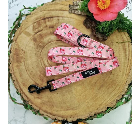 Sunday Rose Floral Dog Lead - Reversible