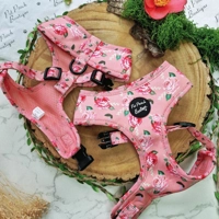 Sunday Rose Floral Dog Harness  - optional flower/bow tie accessory