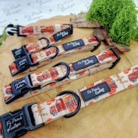 Pumpkin Patch Cart Dog Collar