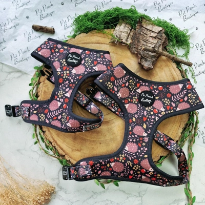 Woodland Hedgehog Dog Harness