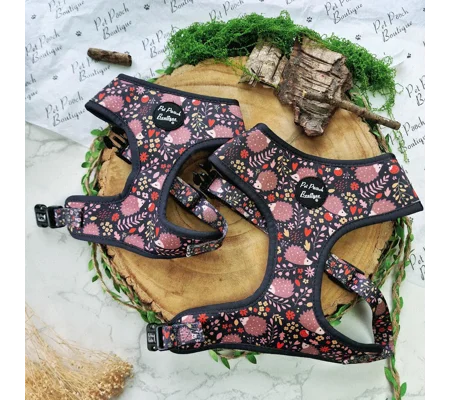 Woodland Hedgehog Dog Harness