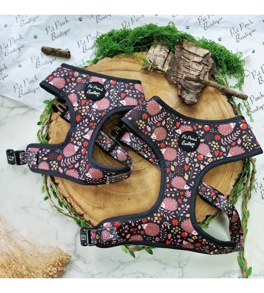 Woodland Hedgehog Dog Harness