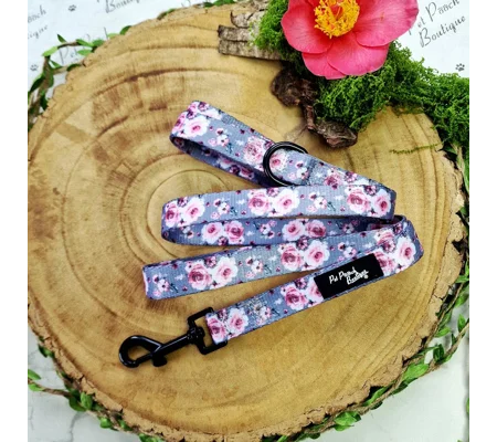 Secret Garden Floral Dog Lead - Reversible