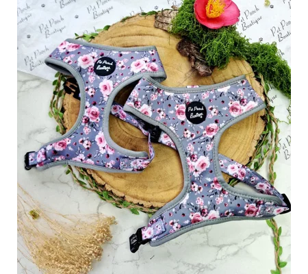 Secret Garden Floral Dog Harness - optional flower accessory