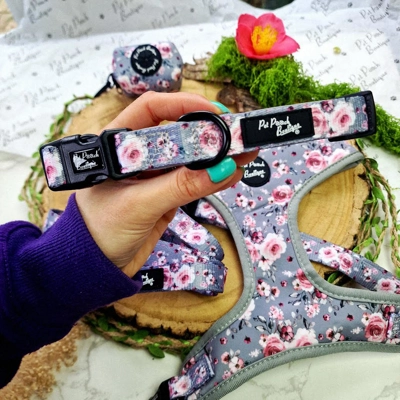 Secret Garden Floral Dog Collar- Optional Flower Accessory