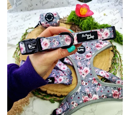Secret Garden Floral Dog Collar- Optional Flower Accessory