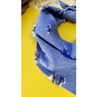 Classic Denim Raw Edge Dog Bandana