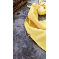 Sun Washed Yellow Denim Raw Edge Dog Bandana