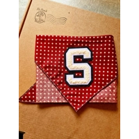 Olde English PERSONALISED Red Polka Dot Dog Bandana