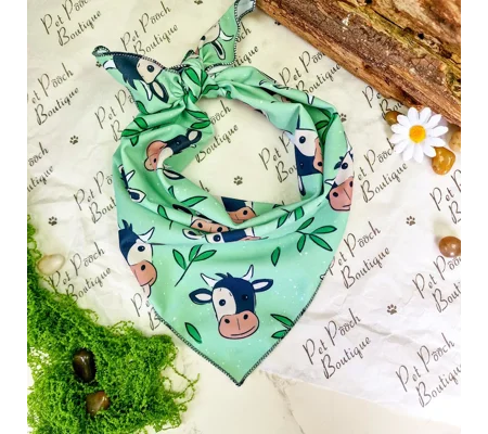 Classic Moo Cow Dog Bandana