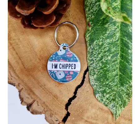 Jolly Bear Christmas Cub ID Dog Tag - NEW STYLE