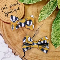 Woodland Badger Dog Bow Tie