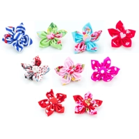 Red Polka Flower Collar Attachment