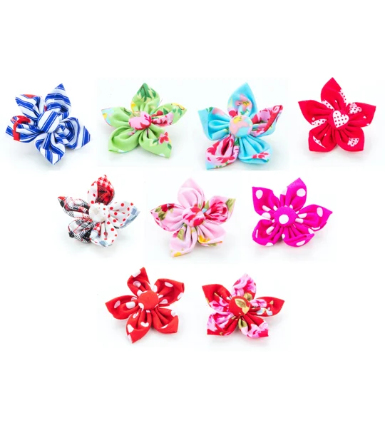 Red Vintage Flower Collar Attachment