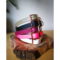 Hot Pink Biothane Dog Collar - Optional Fittings