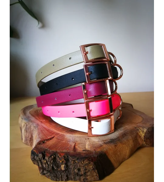 Black Biothane Dog Collar - Optional Fittings