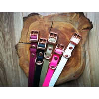 Hot Pink Biothane Dog Collar - Optional Fittings