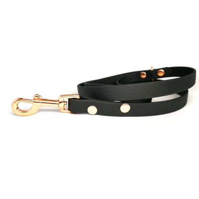 Black Biothane Dog Lead Black Biothane Dog Lead