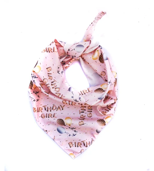 Pink Birthday GIRL Dog Bandana