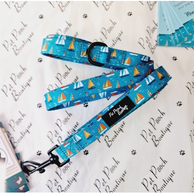 Ahoy Sea Dog Dog Lead - Reversible