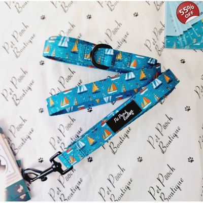 Ahoy Sea Dog Dog Lead - Reversible Ahoy Sea Dog Dog Lead - Reversible