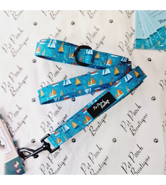 Ahoy Sea Dog Dog Lead - Reversible