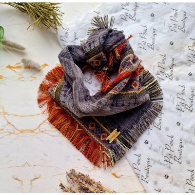 Frayed Ancient Grey Sunrise Bandana - Scamps Frayed Ancient Grey Sunrise Bandana - Scamps