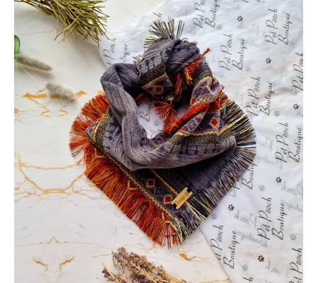 Frayed Ancient Grey Sunrise Bandana - Scamps