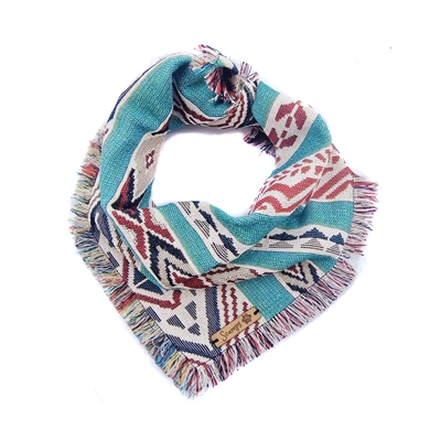 Frayed Aquamarine Sands Bandana - Scamps Frayed Aquamarine Sands Bandana - Scamps