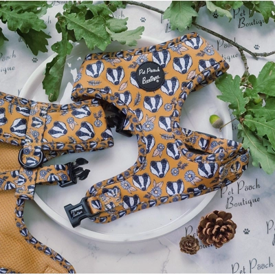 Woodland Badger Dog Harness