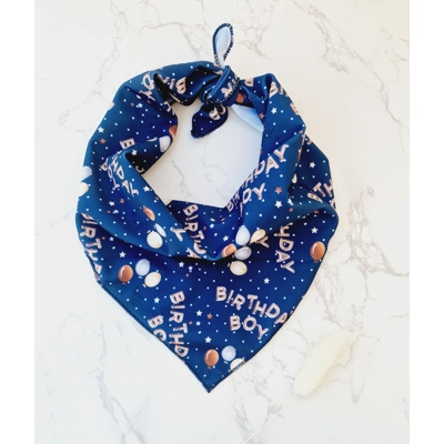 Blue Birthday BOY Dog Bandana Blue Birthday BOY Dog Bandana