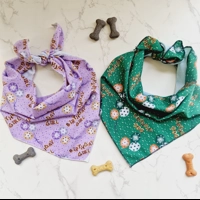 Lilac Birthday GIRL Dog Bandana