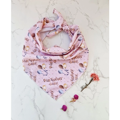 Pink Birthday GIRL Dog Bandana Pink Birthday GIRL Dog Bandana