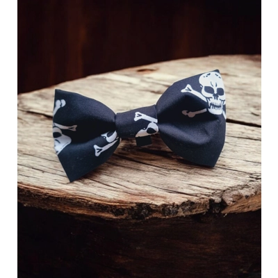 Black Skulls Bow Tie Black Skulls Bow Tie