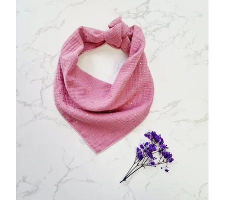 Blushing Pink & Gold Dog Bandana