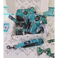 Boho Leaves Dog Bow Tie