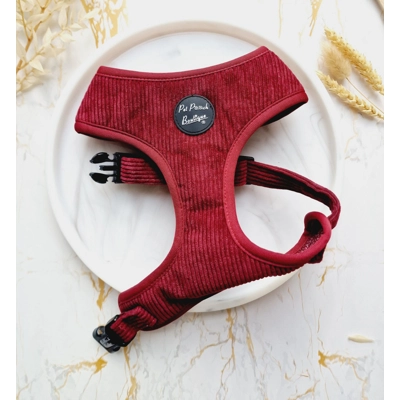 Burgundy Red Cord Dog Harness Burgundy Red Cord Dog Harness