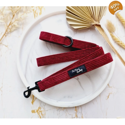 Burgundy Red Cord Dog L..