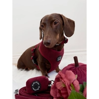 Burgundy Red Cord Dog Poo Bag Holder
