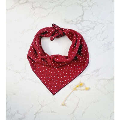 Burgundy Dots Dog Bandana Burgundy Dots Dog Bandana