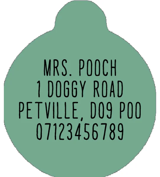 Cheeky Monkey Custom ID Dog Tag - NEW STYLE